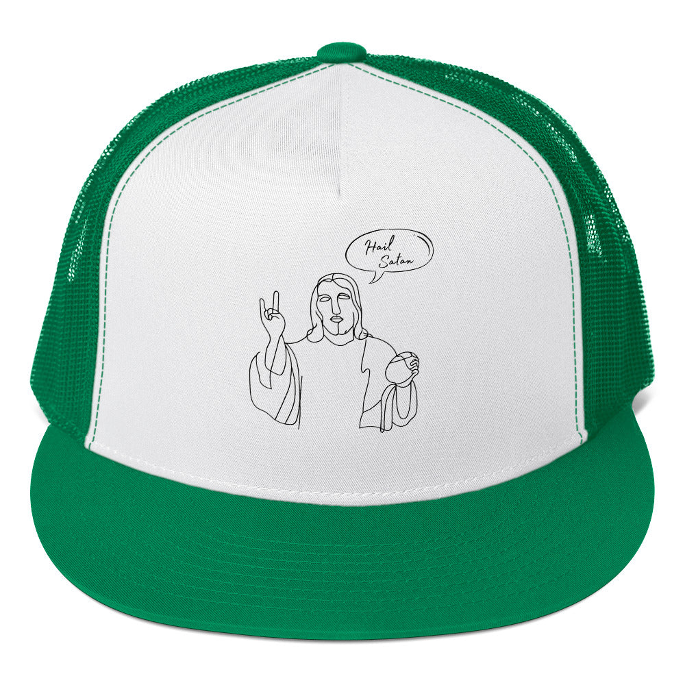 Hail Satan Jesus - Trucker Cap