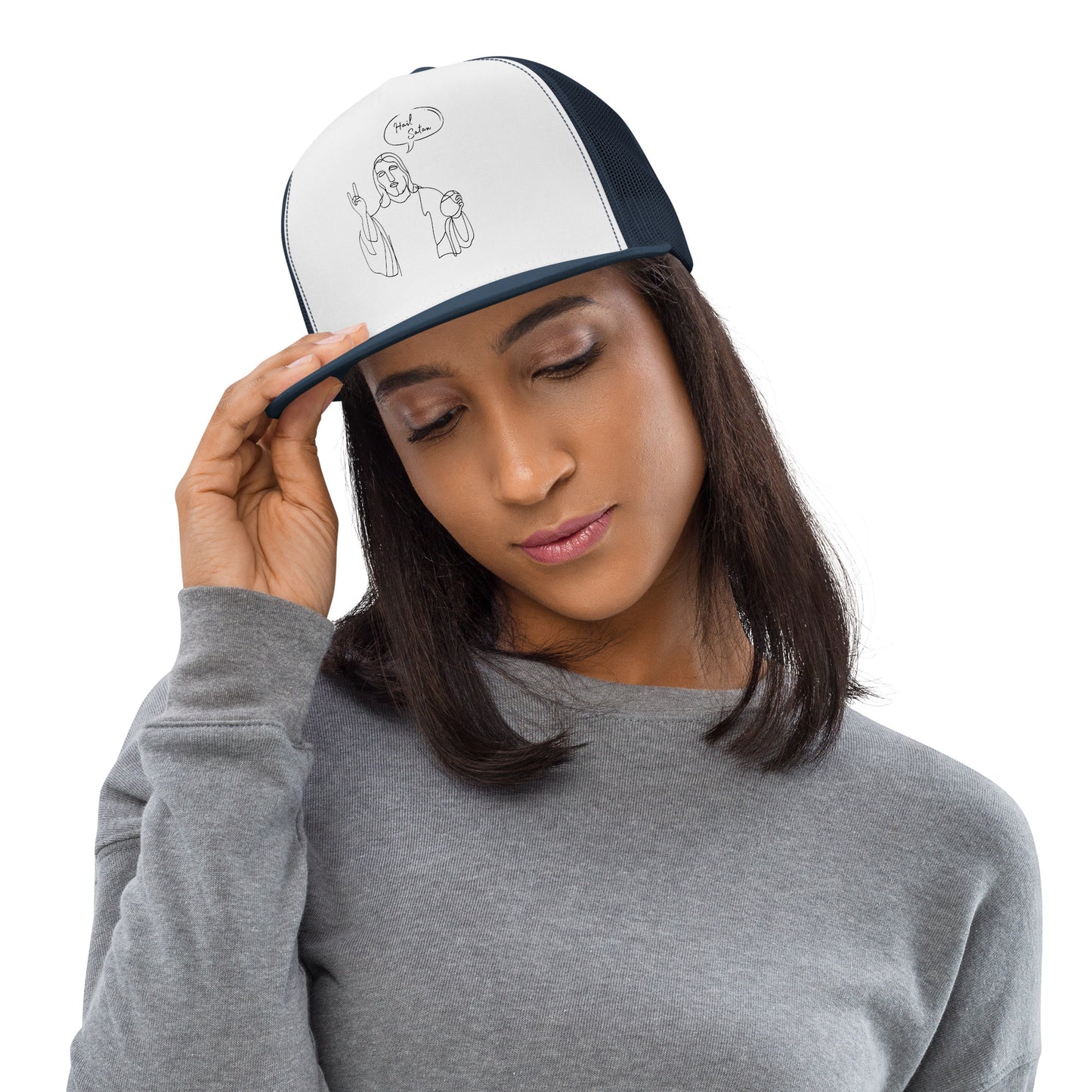 Hail Satan Jesus - Trucker Cap