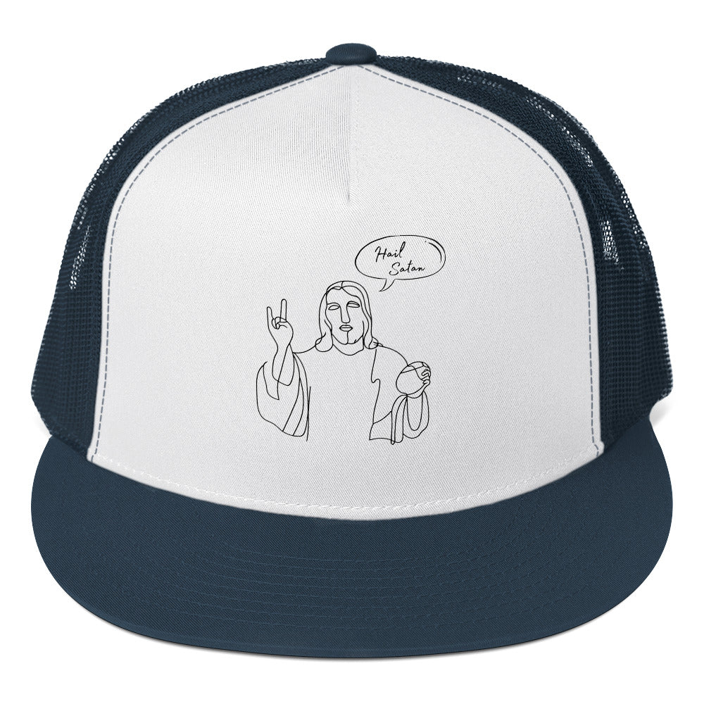 Hail Satan Jesus - Trucker Cap