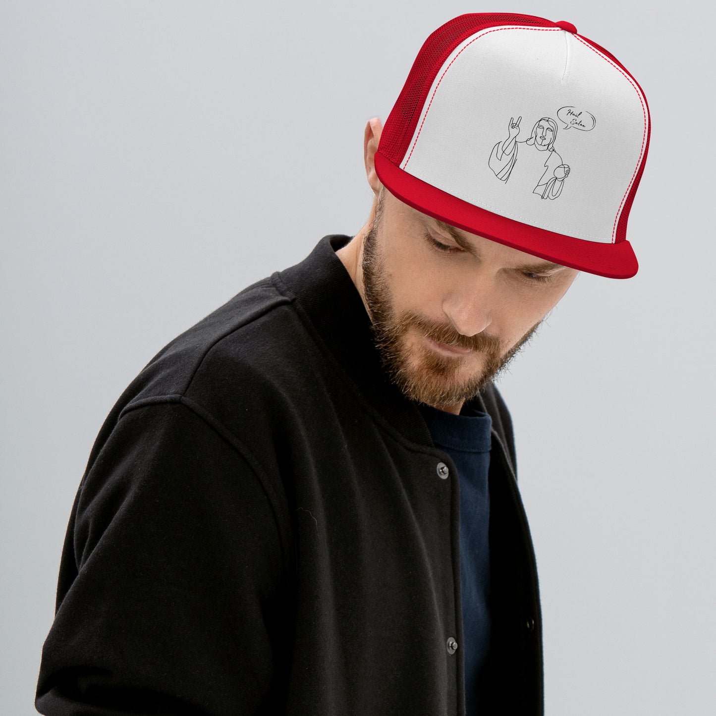 Hail Satan Jesus - Trucker Cap