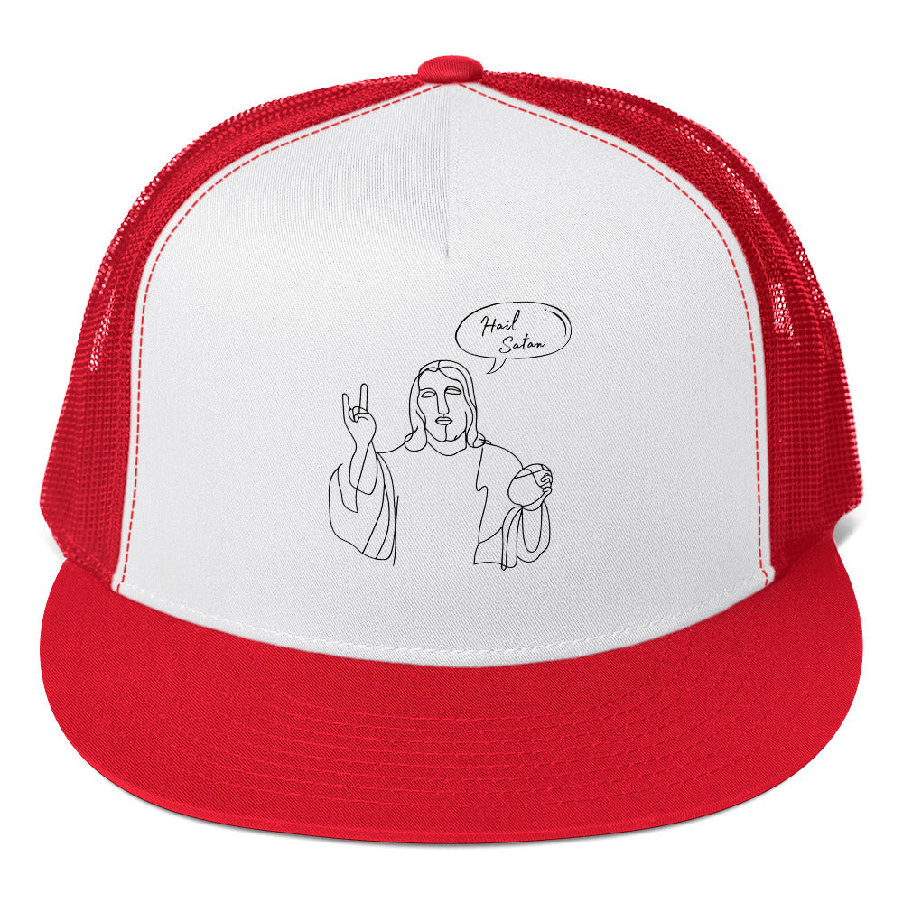 Hail Satan Jesus - Trucker Cap