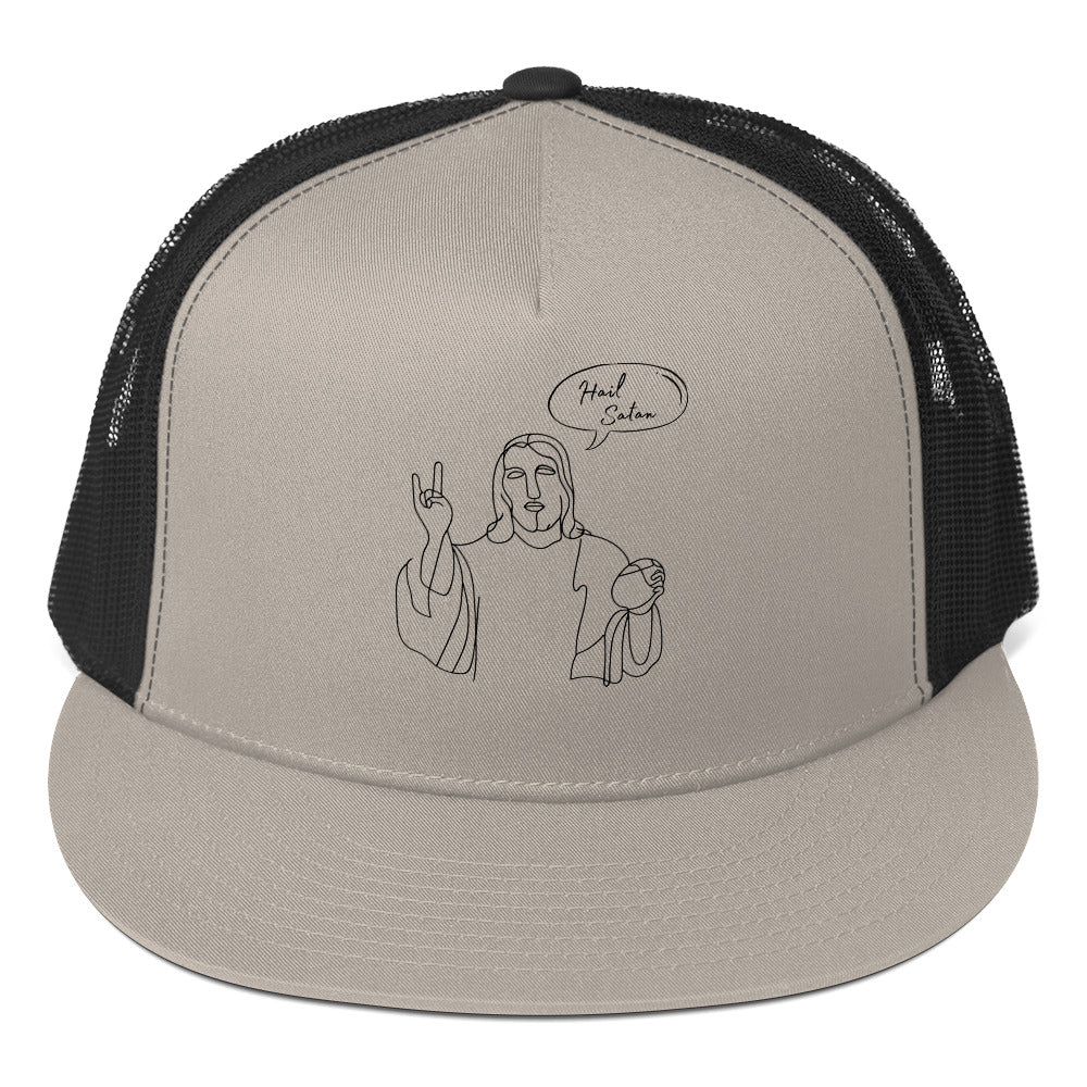 Hail Satan Jesus - Trucker Cap