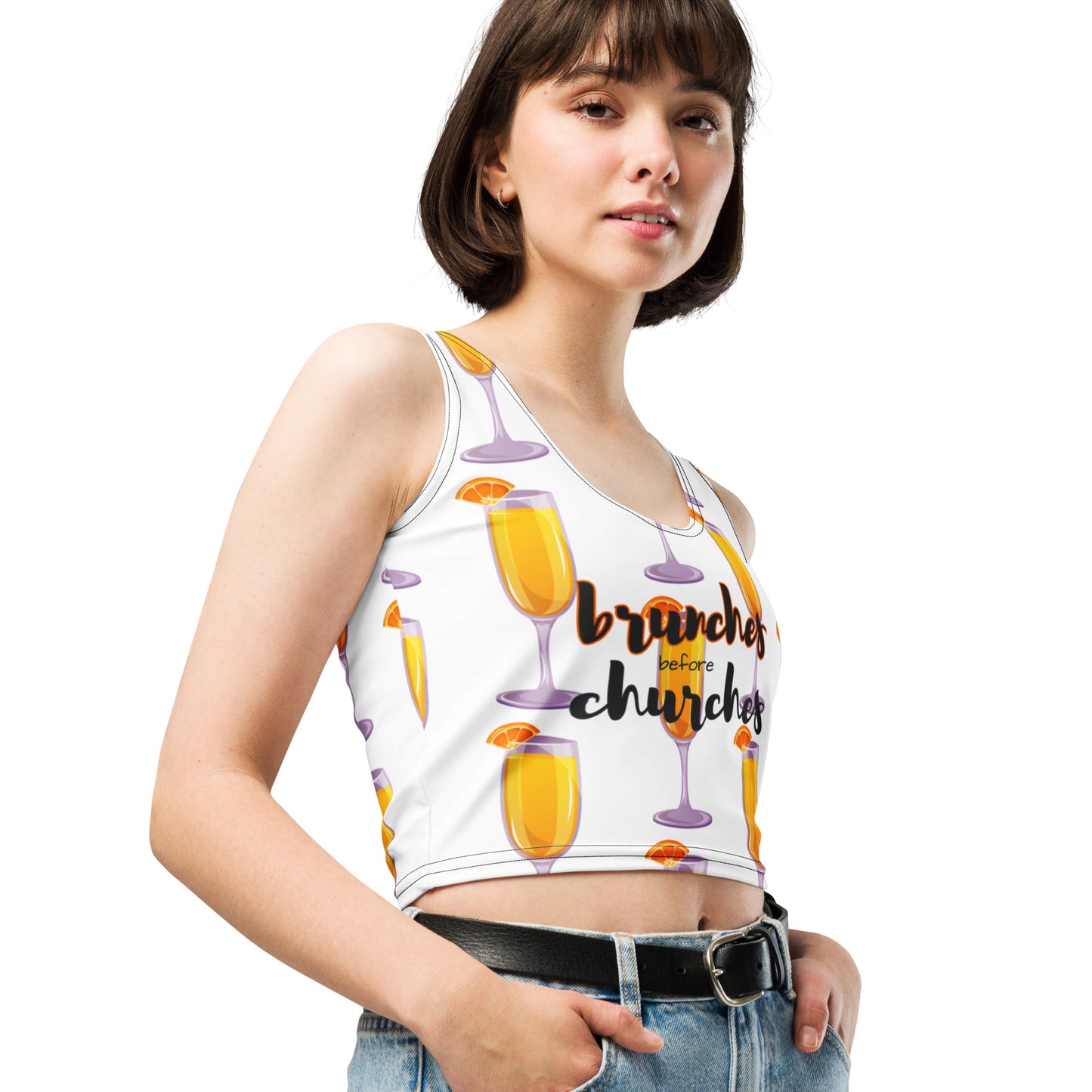 Brunches Before Churches - Crop Top