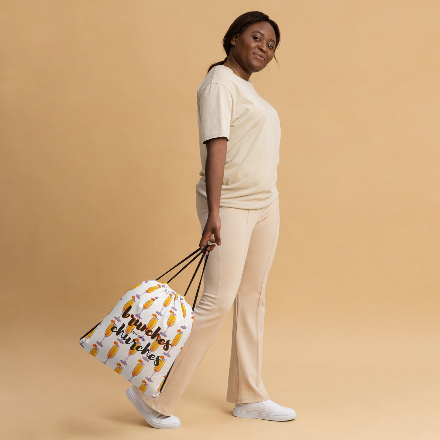 Brunches Before Churches - Drawstring Bag