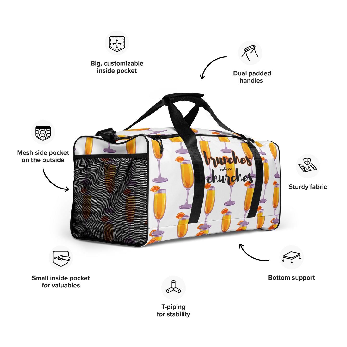 Brunches Before Churches - Duffle Bag
