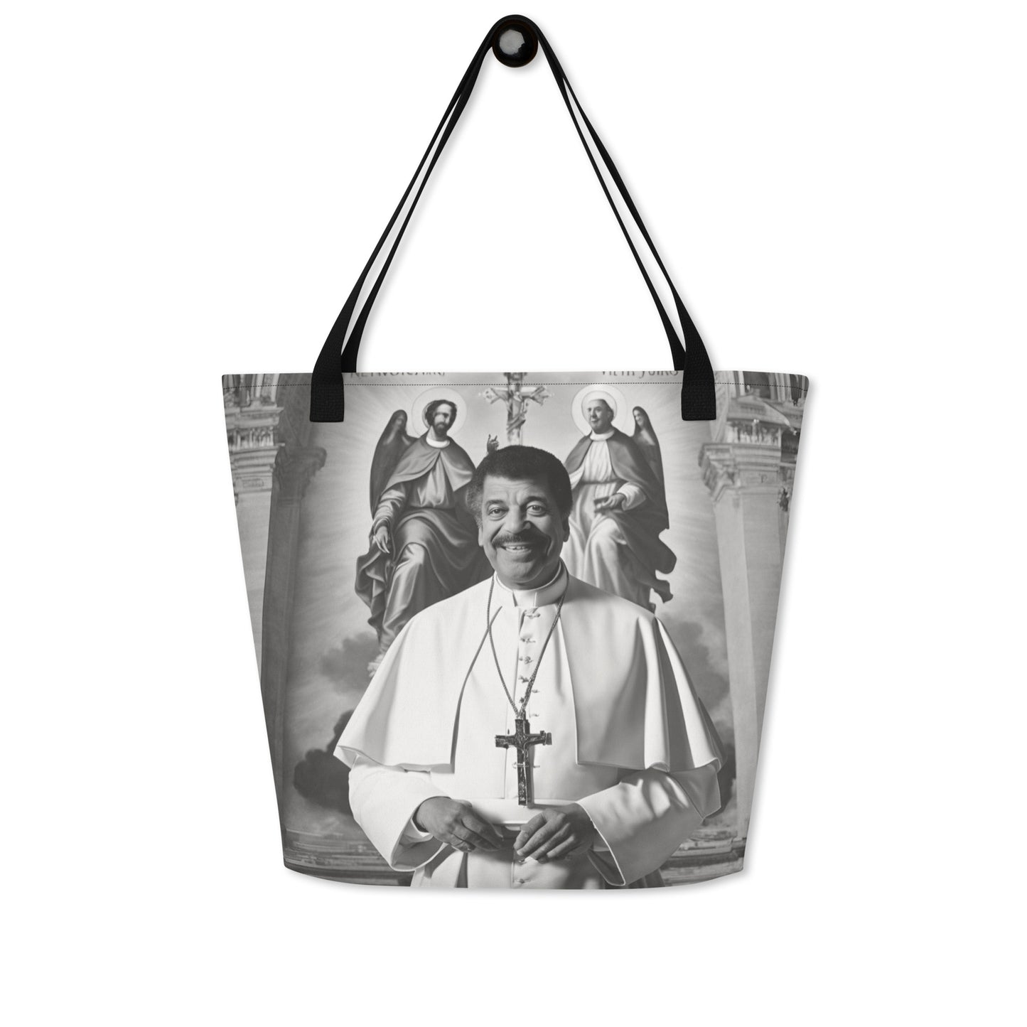 Pope Neil deGrasse Tyson - Not the Pope Large Tote Bag