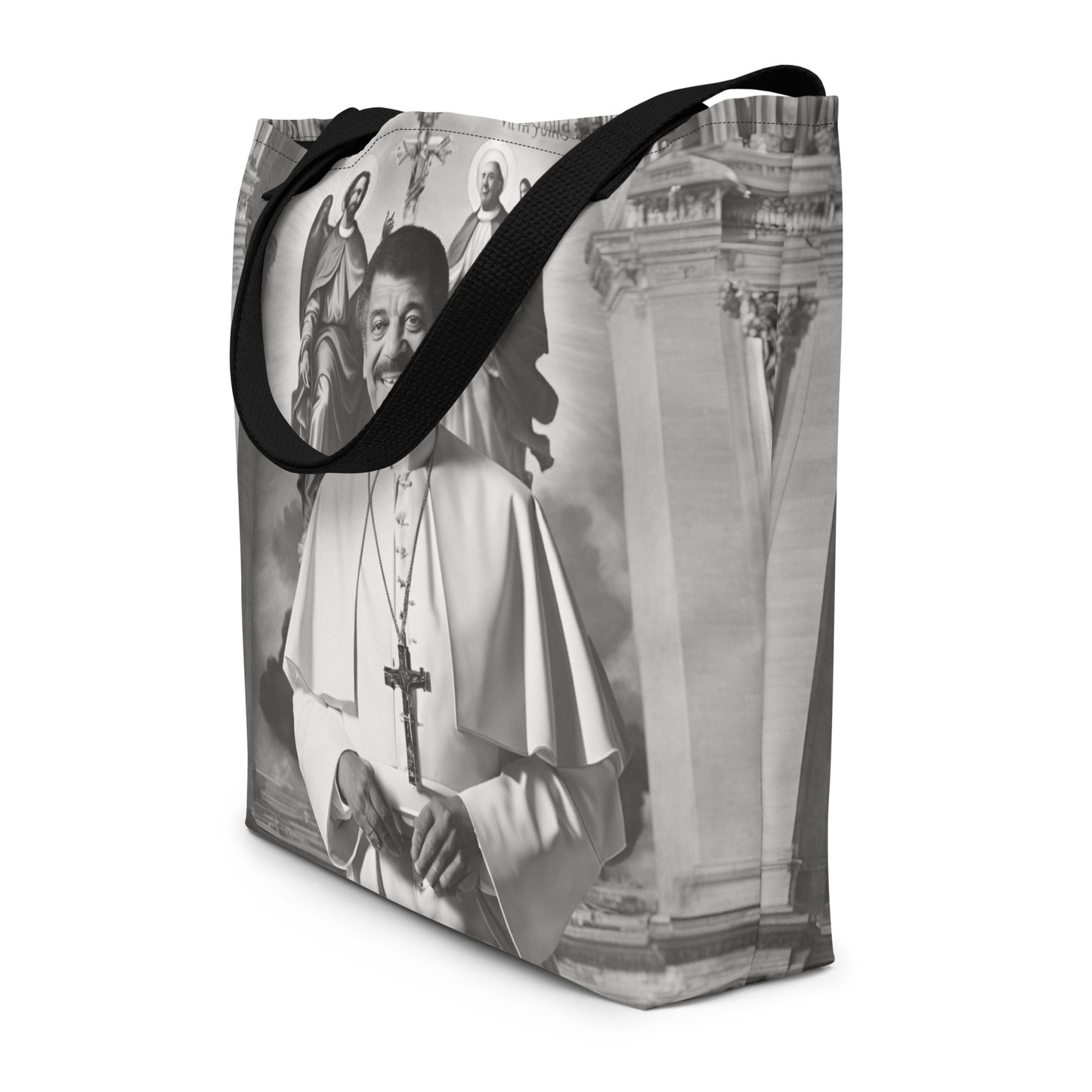 Pope Neil deGrasse Tyson - Not the Pope Large Tote Bag