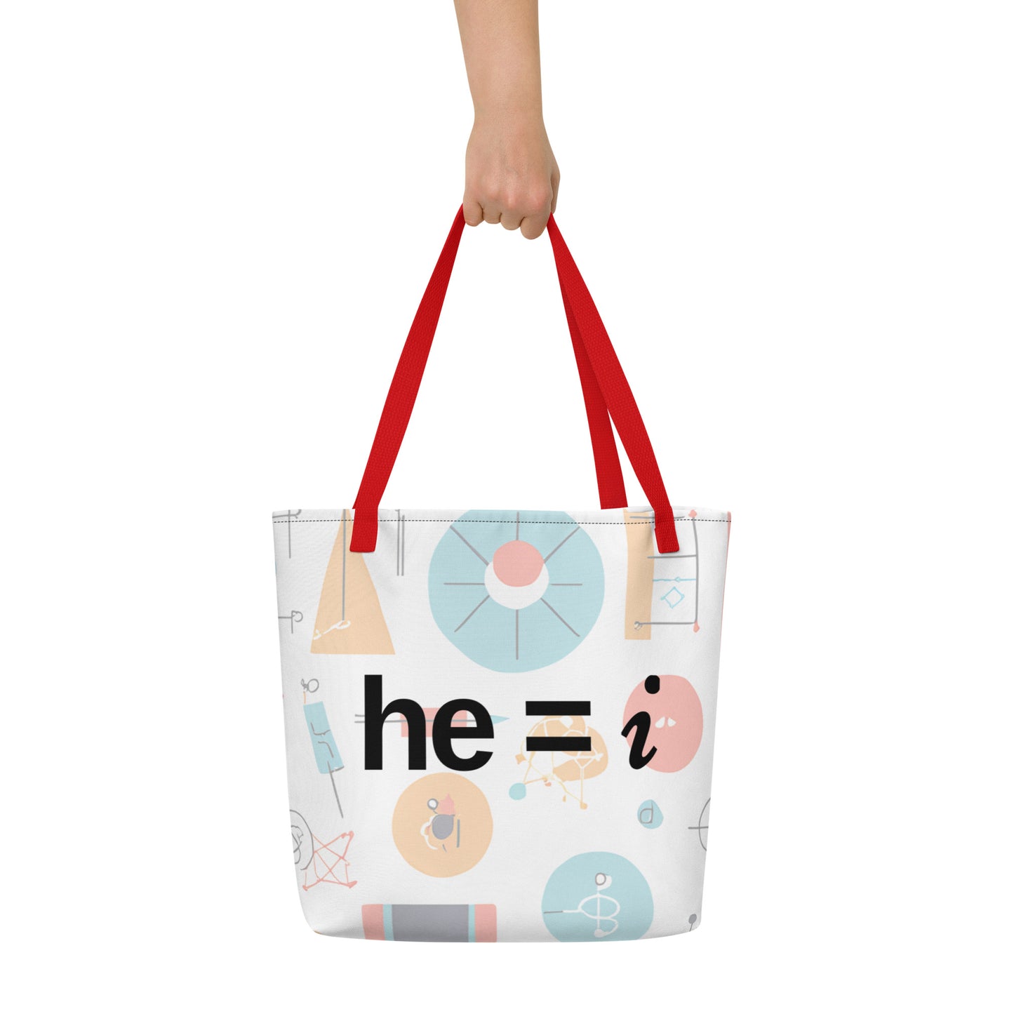he = i - Large Tote Bag