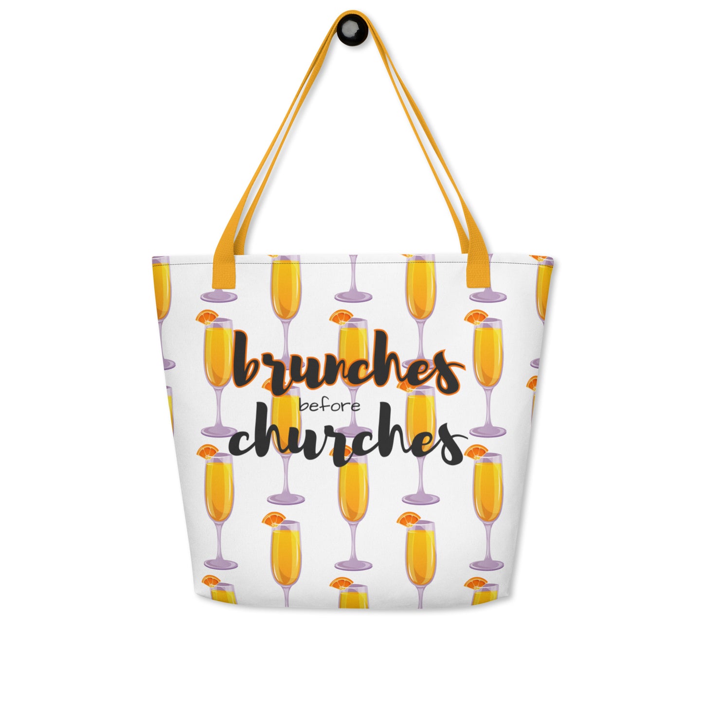Brunches Before Churches - Large Tote Bag