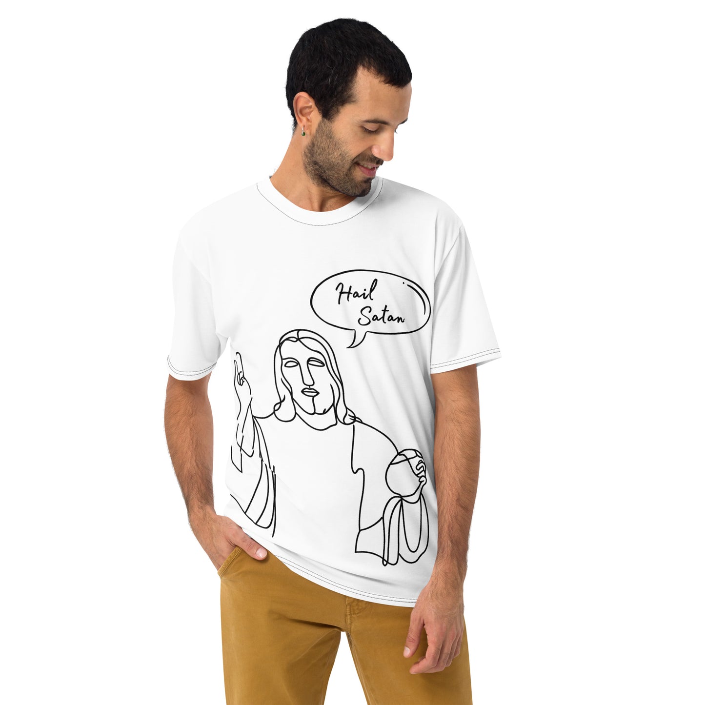 Hail Satan Jesus - Big Print Tee