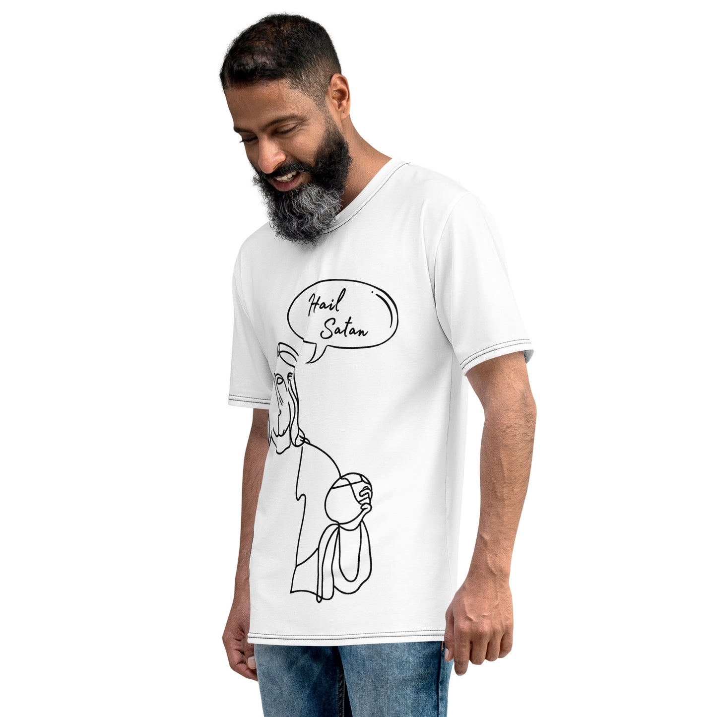 Hail Satan Jesus - Big Print Tee