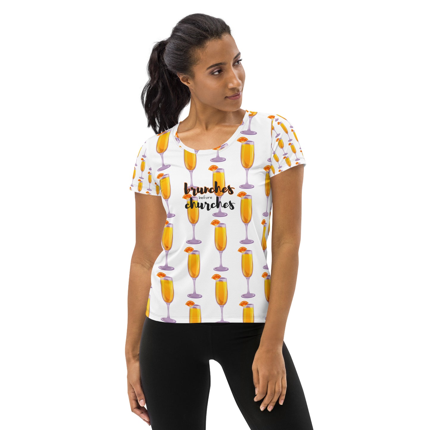 Brunches Before Churches - Women's Athletic T-shirt