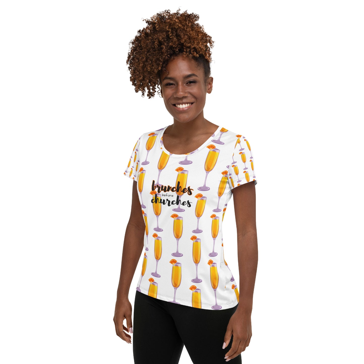 Brunches Before Churches - Women's Athletic T-shirt