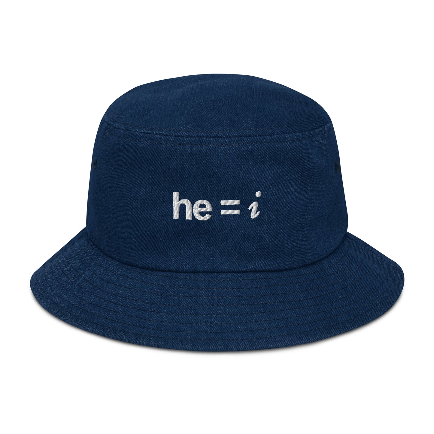 he = i - Denim Bucket Hat