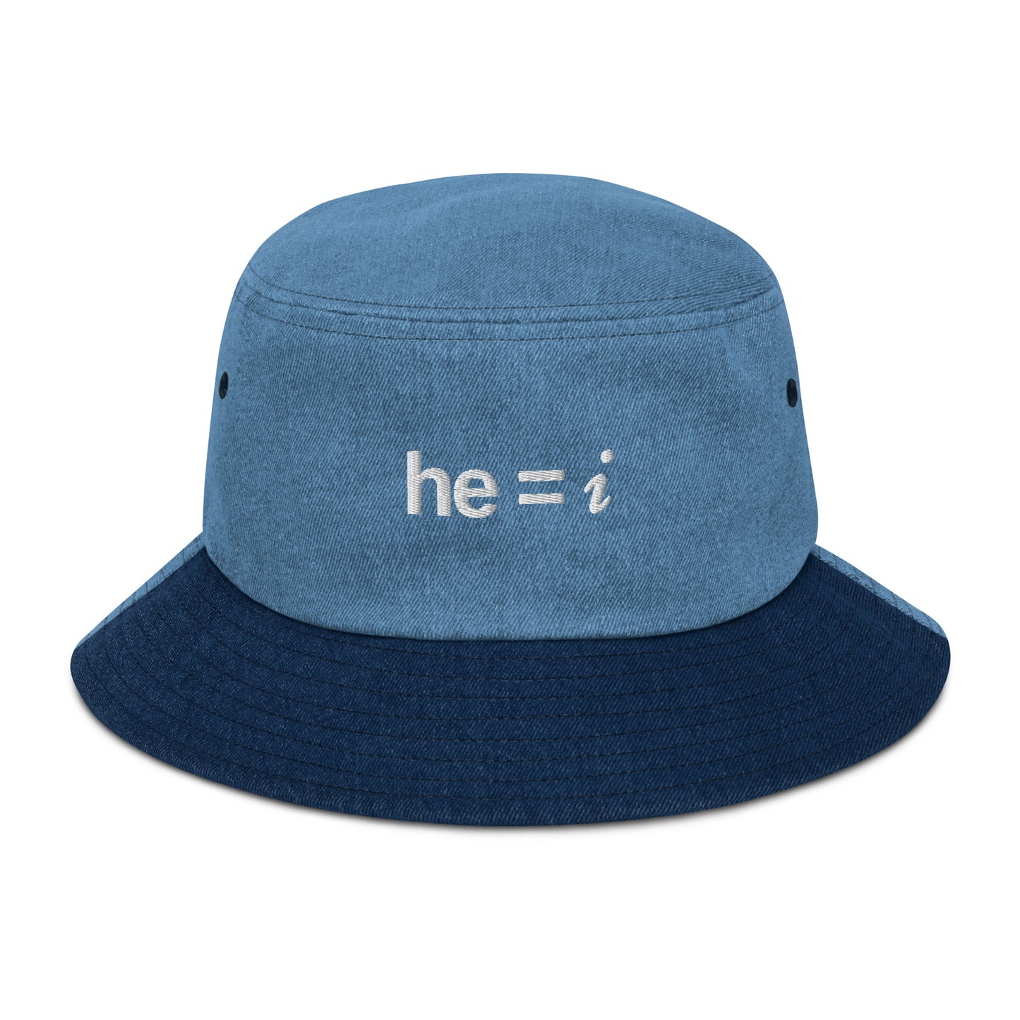 he = i - Denim Bucket Hat