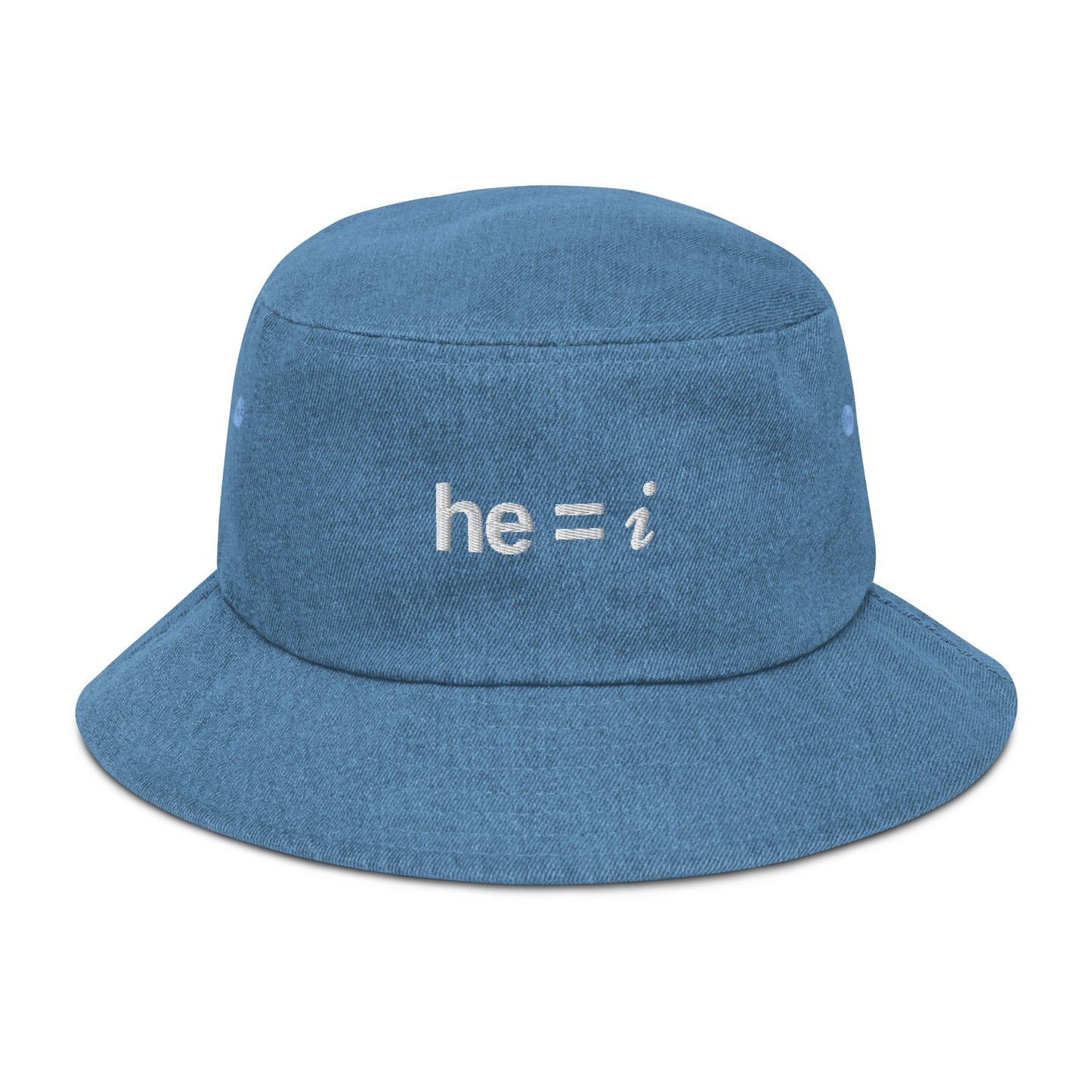 he = i - Denim Bucket Hat