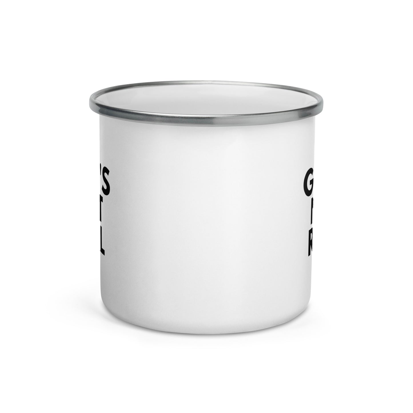 God's Not Real - Enamel Mug