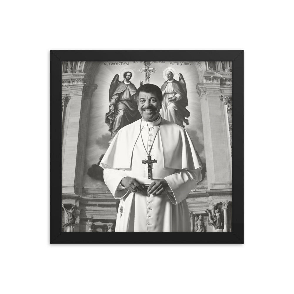 Pope Neil deGrasse Tyson - Not the Pope Framed poster