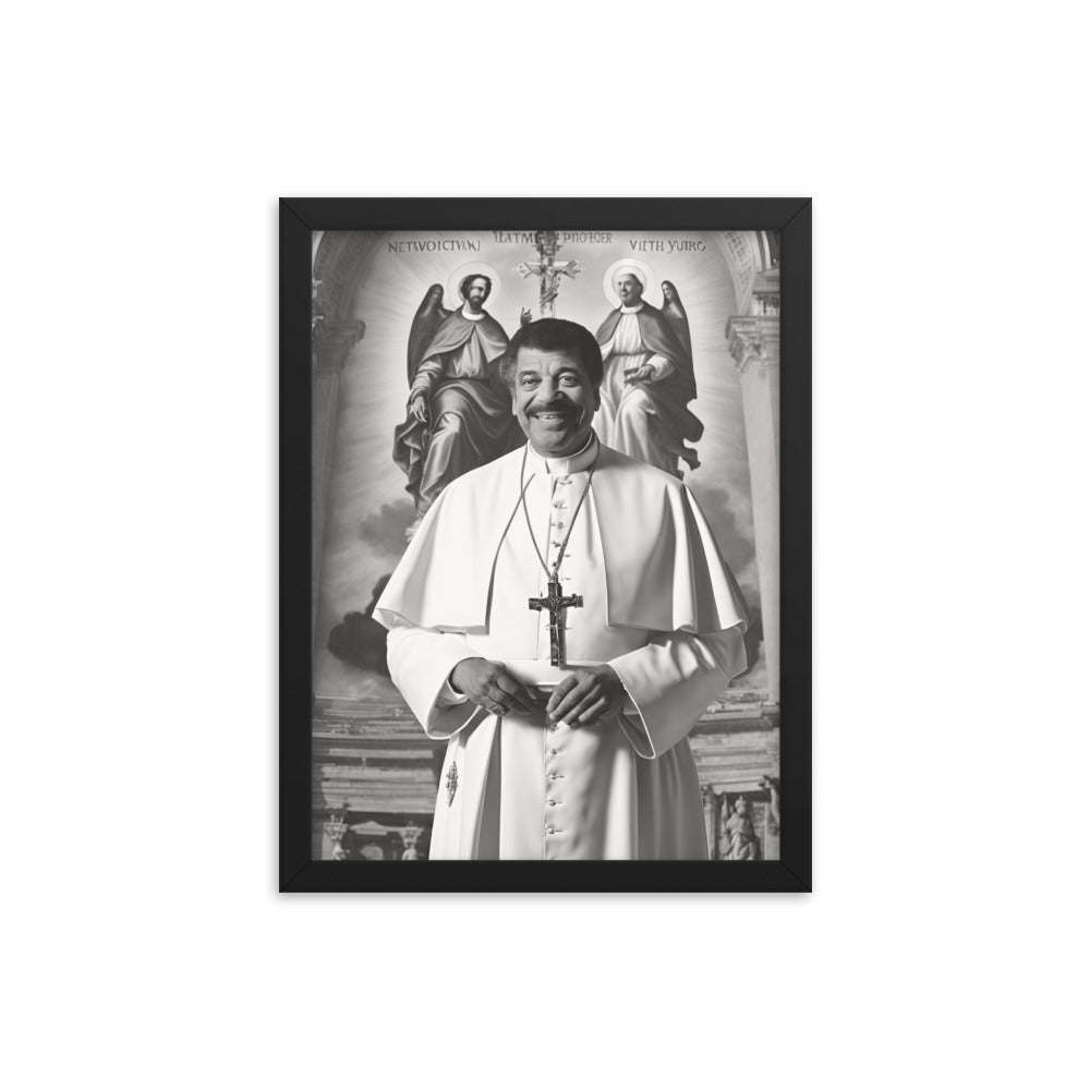 Pope Neil deGrasse Tyson - Not the Pope Framed poster