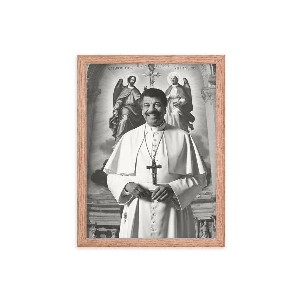 Pope Neil deGrasse Tyson - Not the Pope Framed poster