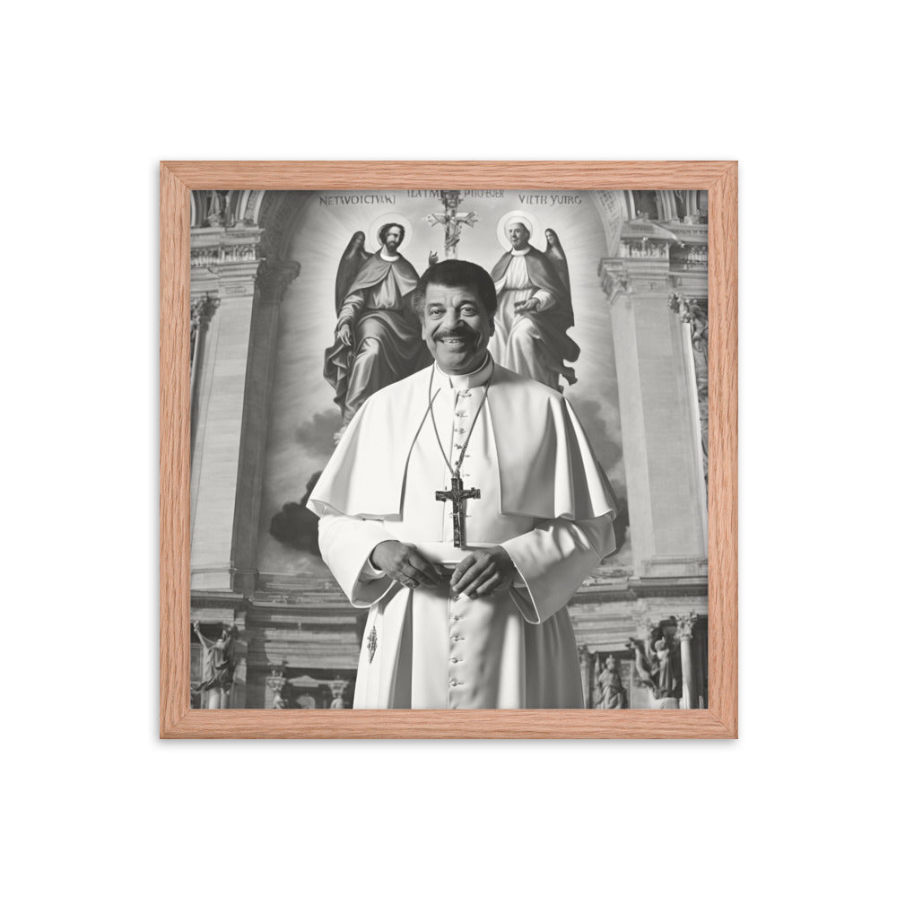 Pope Neil deGrasse Tyson - Not the Pope Framed poster