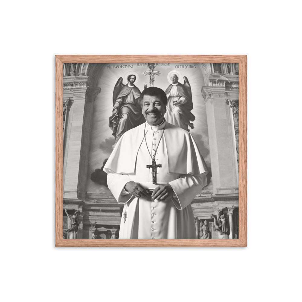 Pope Neil deGrasse Tyson - Not the Pope Framed poster