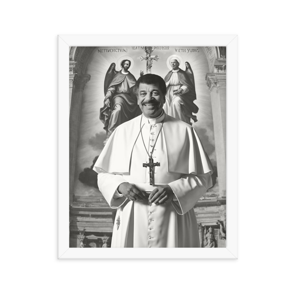 Pope Neil deGrasse Tyson - Not the Pope Framed poster