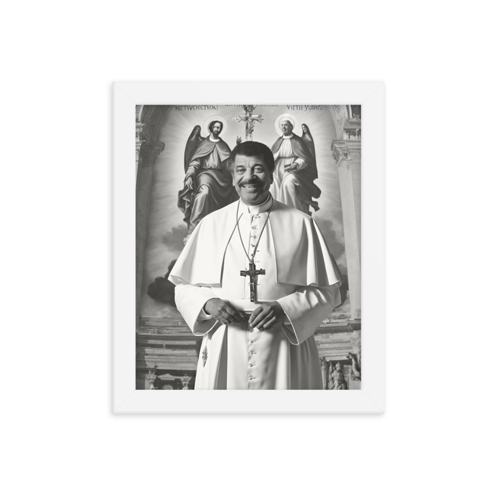 Pope Neil deGrasse Tyson - Not the Pope Framed poster