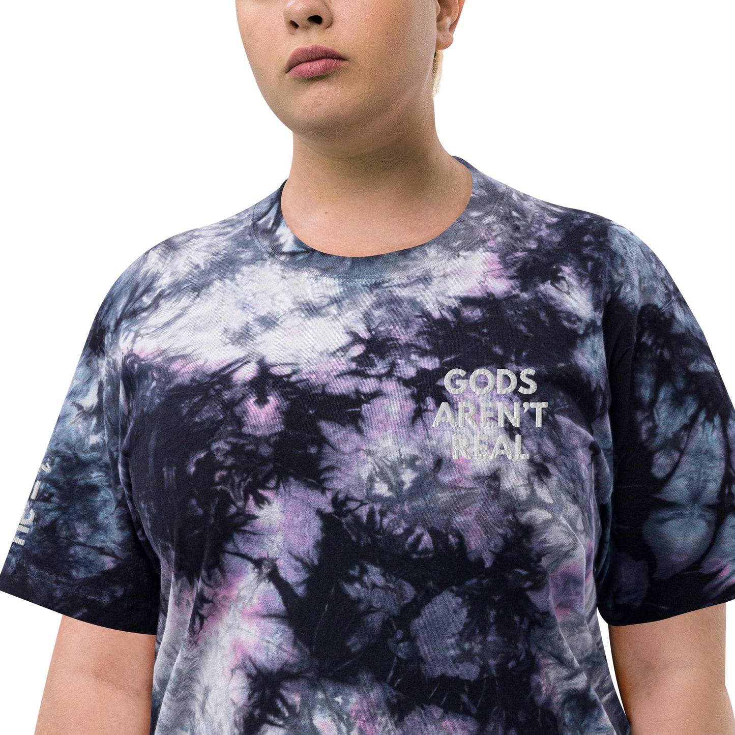 Gods Aren't Real - Oversized Tie-Dye Tee