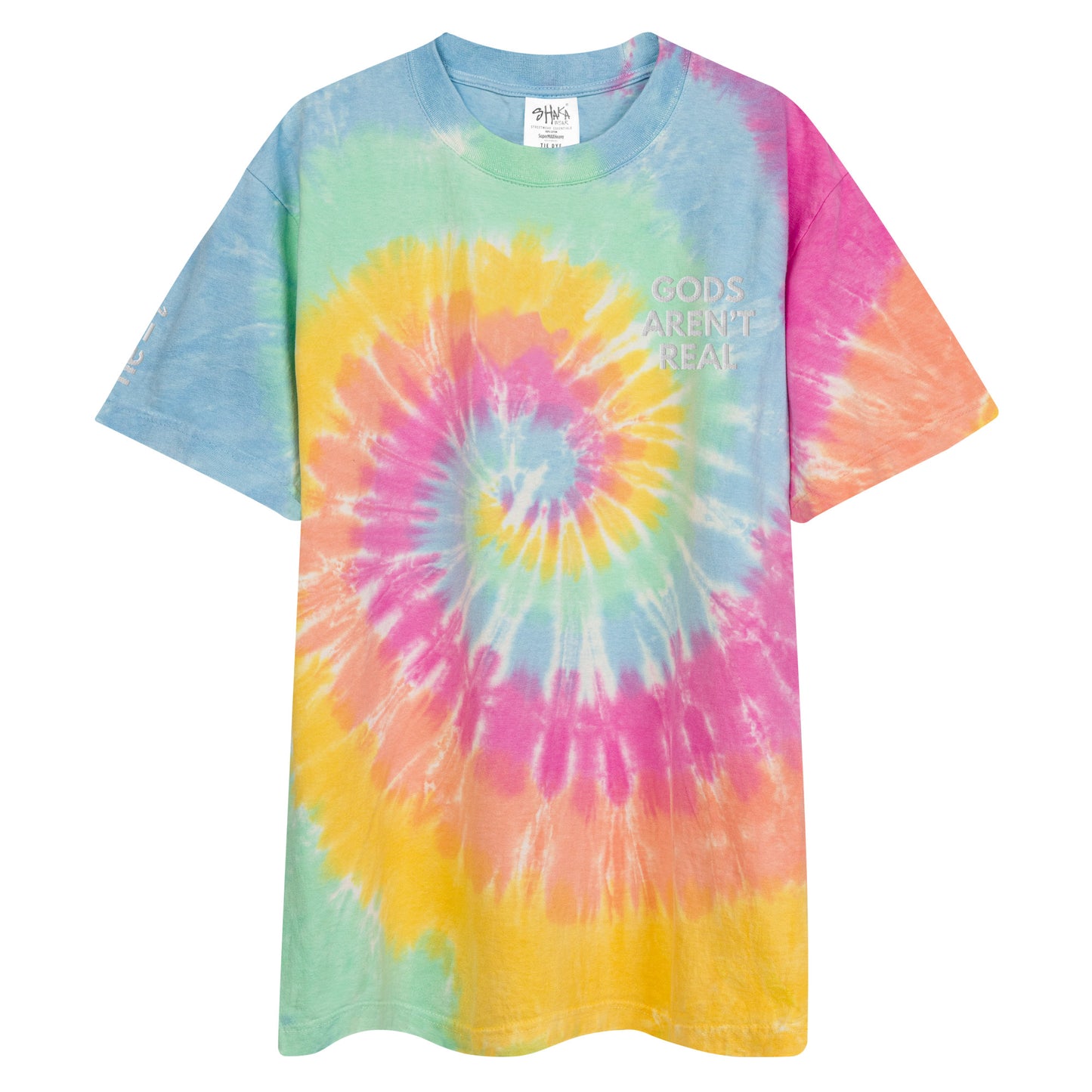 Gods Aren't Real - Oversized Tie-Dye Tee