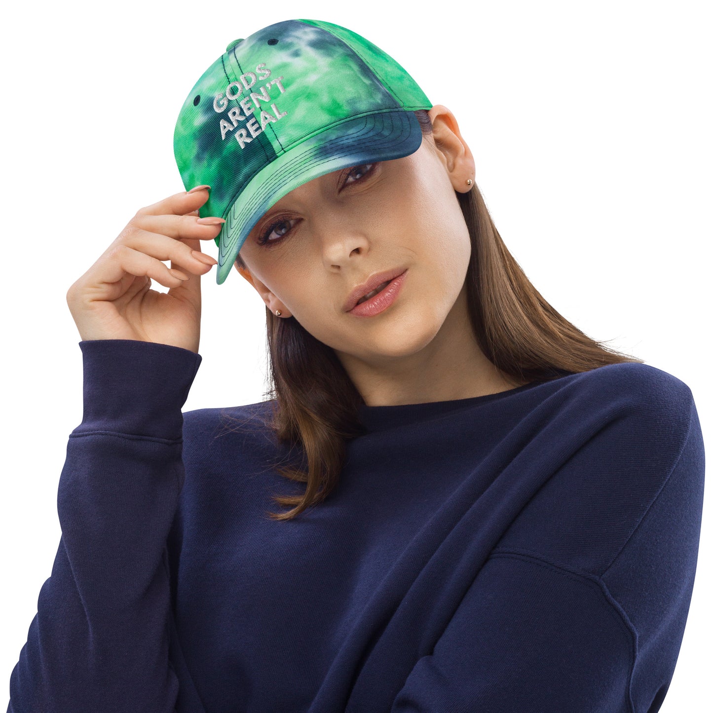 Gods Aren't Real - Tie Dye Dad Hat