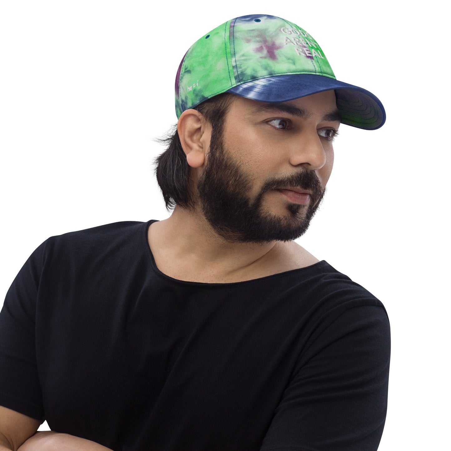 Gods Aren't Real - Tie Dye Dad Hat