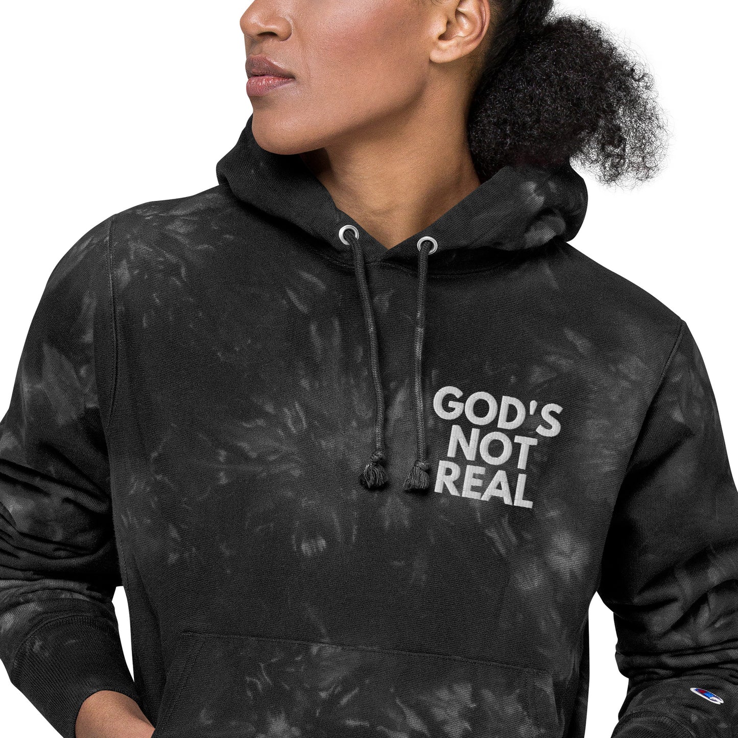 God's Not Real - Tie-Dye Hoodie
