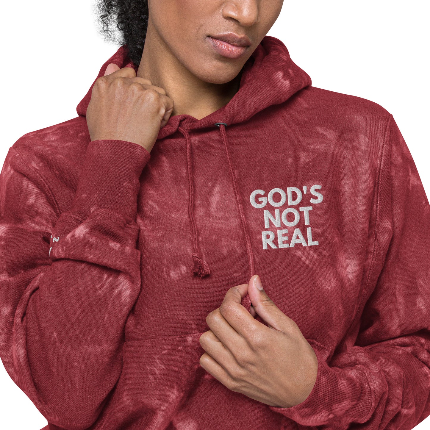 God's Not Real - Tie-Dye Hoodie