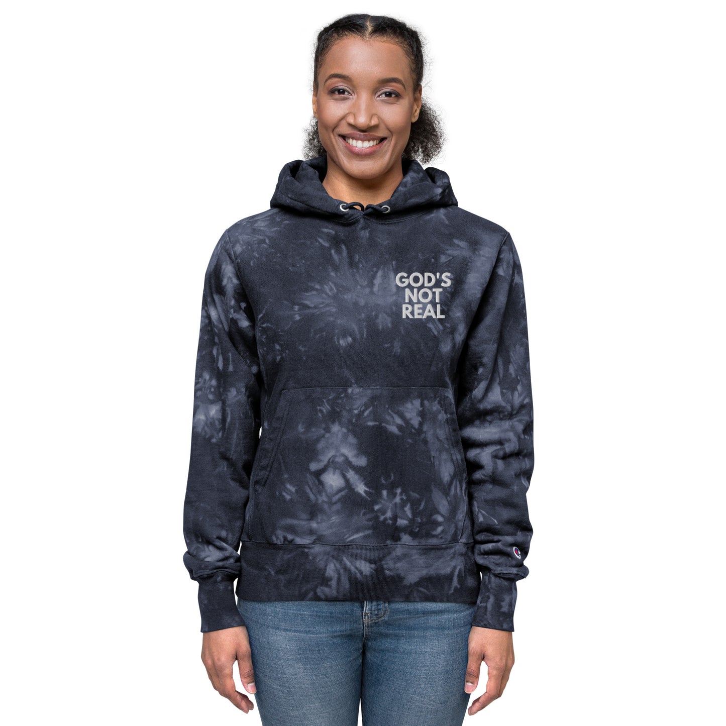 God's Not Real - Tie-Dye Hoodie