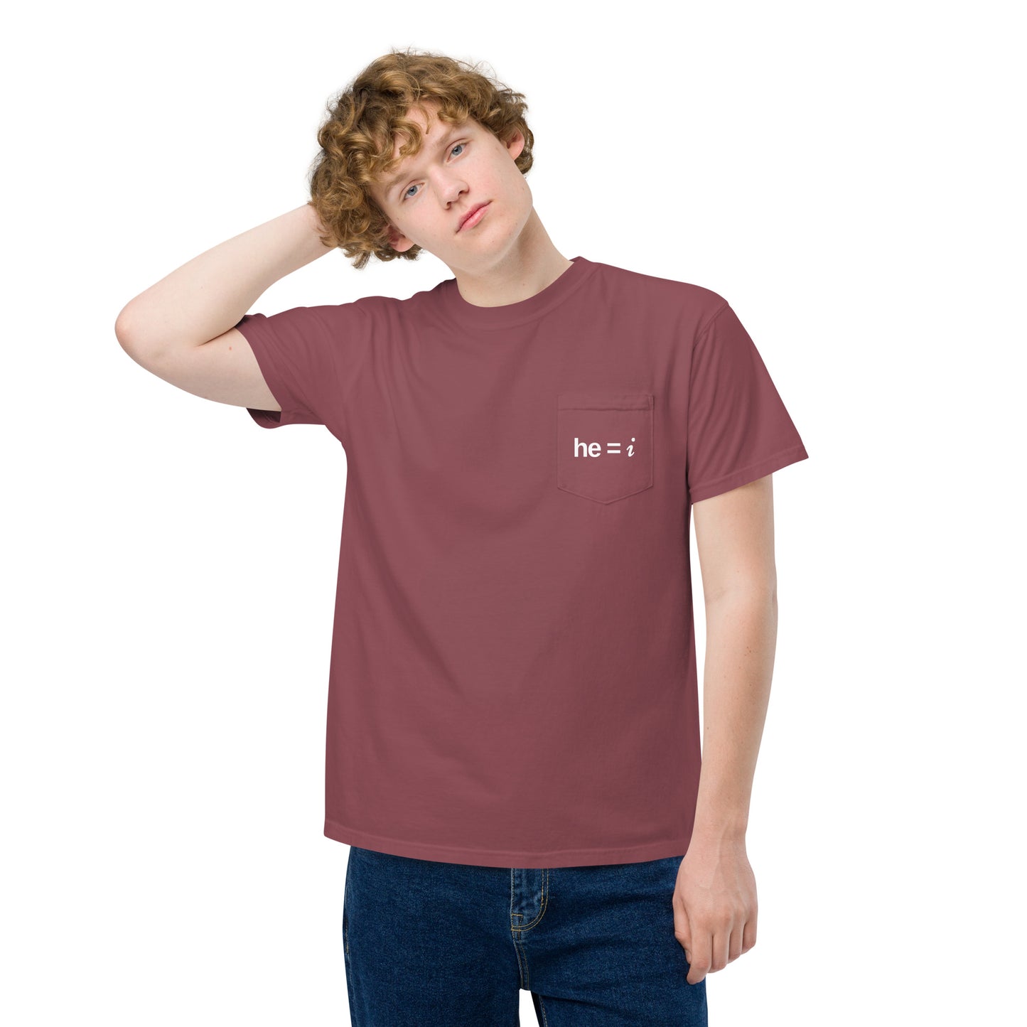 he = i - Pocket Tee