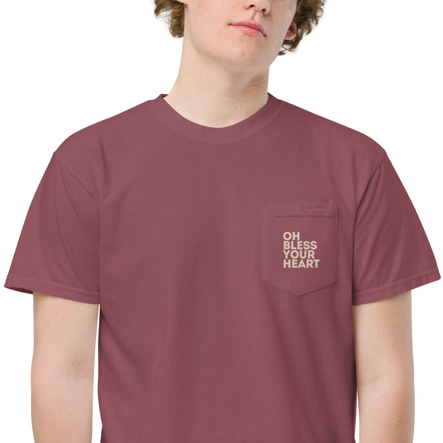 Oh Bless Your Heart - Pocket Tee w/ Back Print