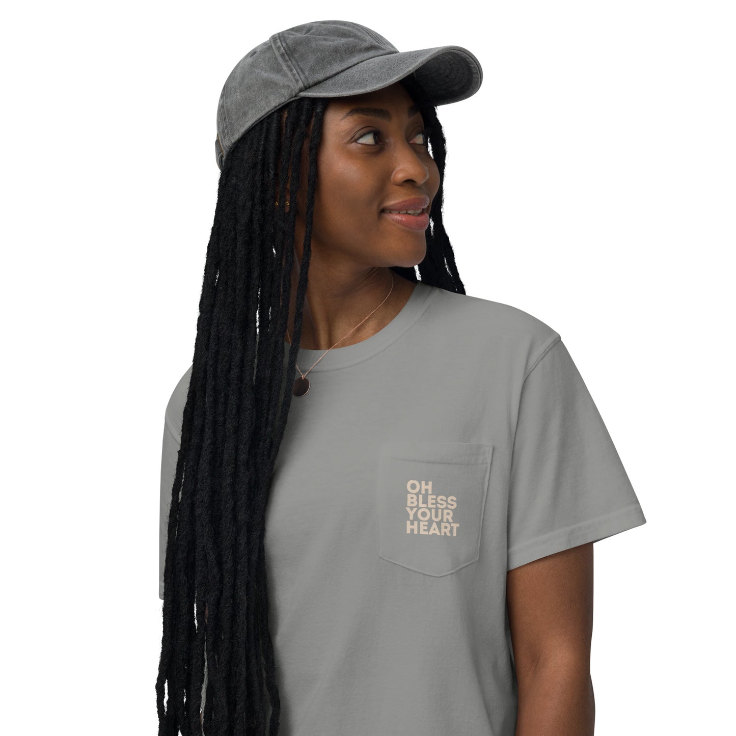 Oh Bless Your Heart - Pocket Tee w/ Back Print
