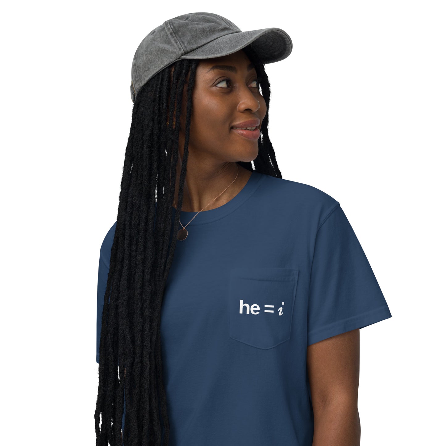 he = i - Pocket Tee