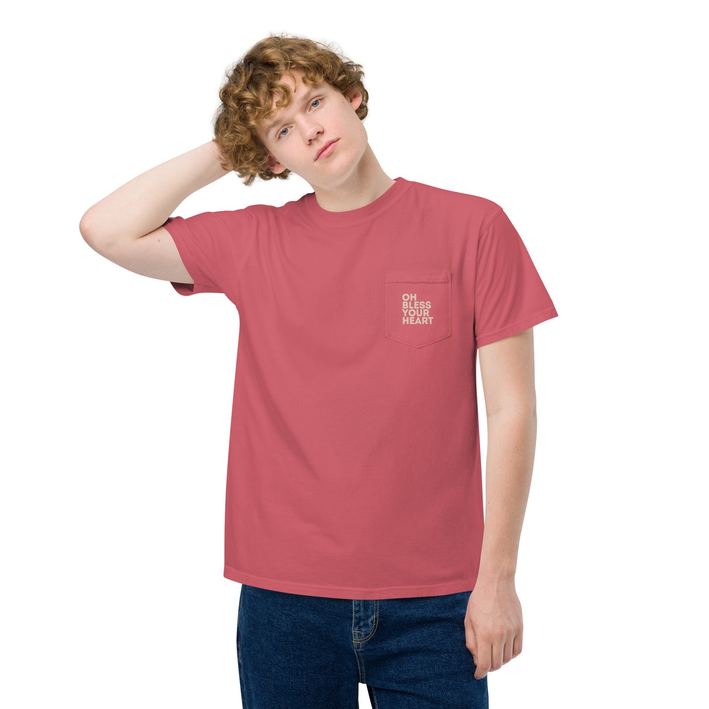 Oh Bless Your Heart - Pocket Tee w/ Back Print