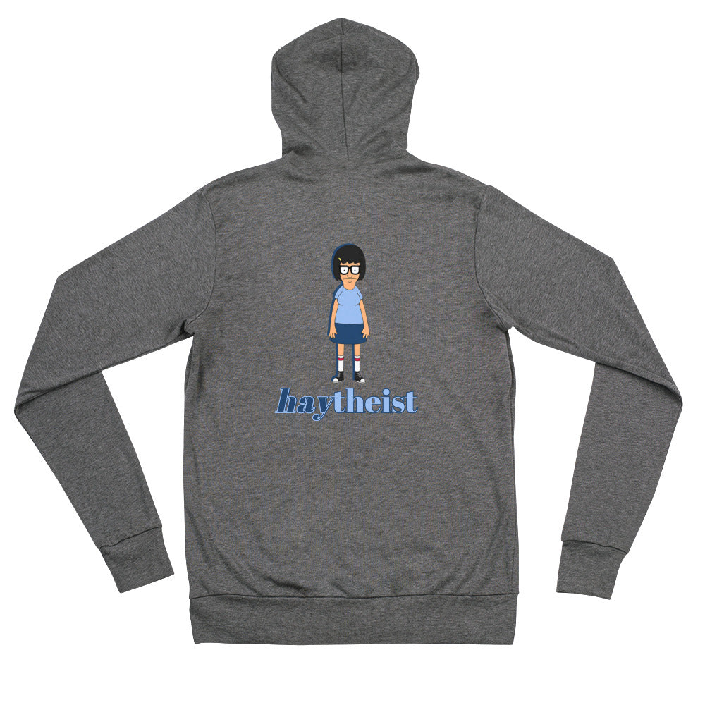 HAYtheist - Tina Belcher Unisex Zip Hoodie