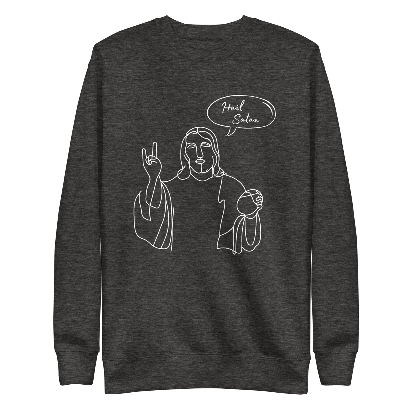 Hail Satan Jesus - Crew Neck Sweatshirt