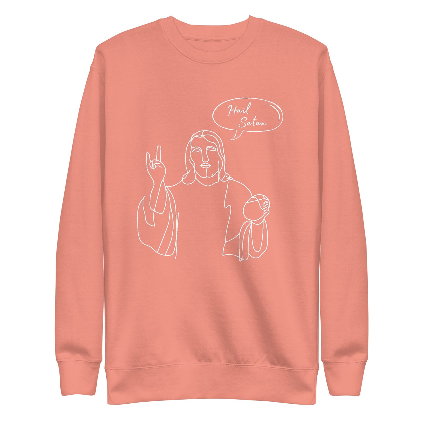 Hail Satan Jesus - Crew Neck Sweatshirt