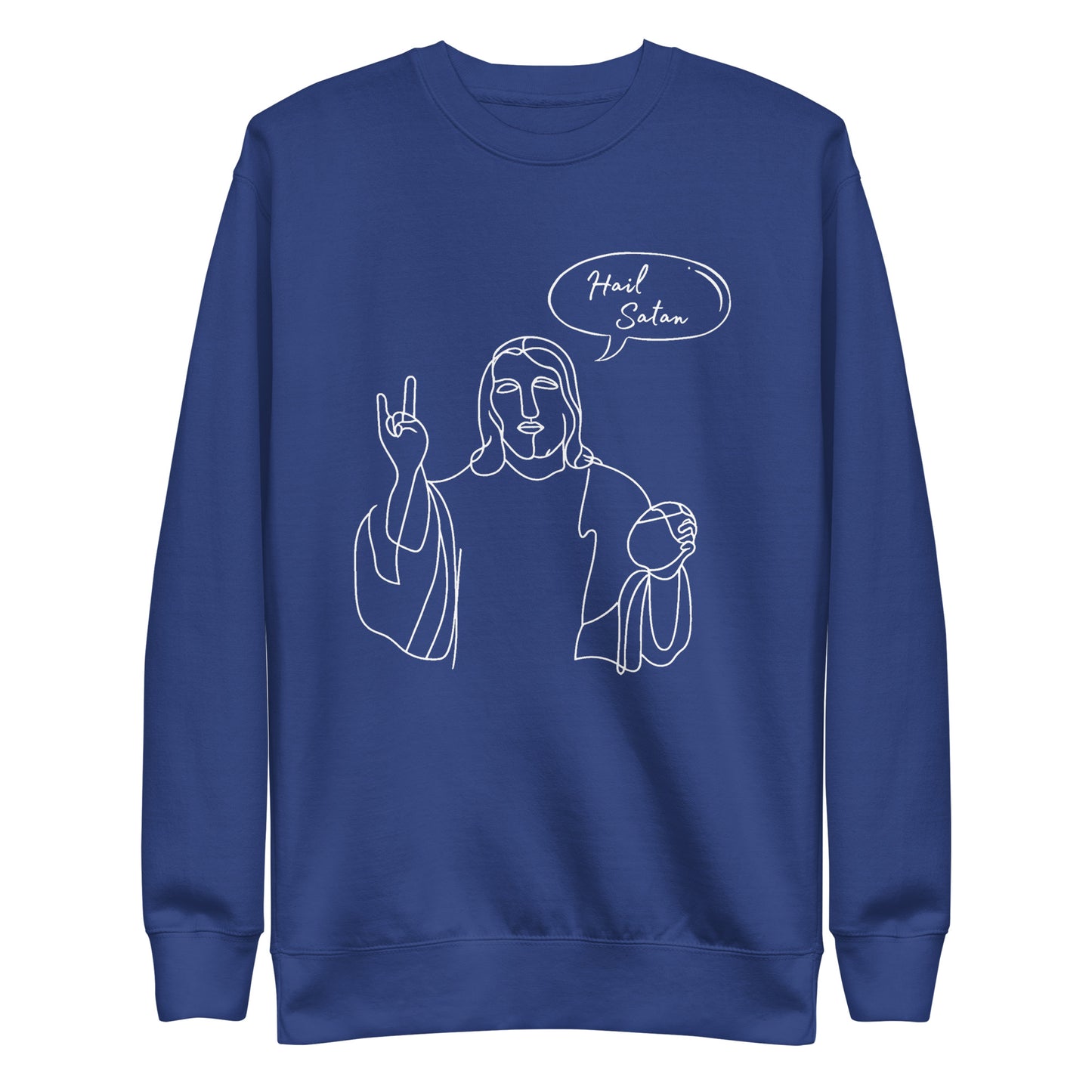 Hail Satan Jesus - Crew Neck Sweatshirt