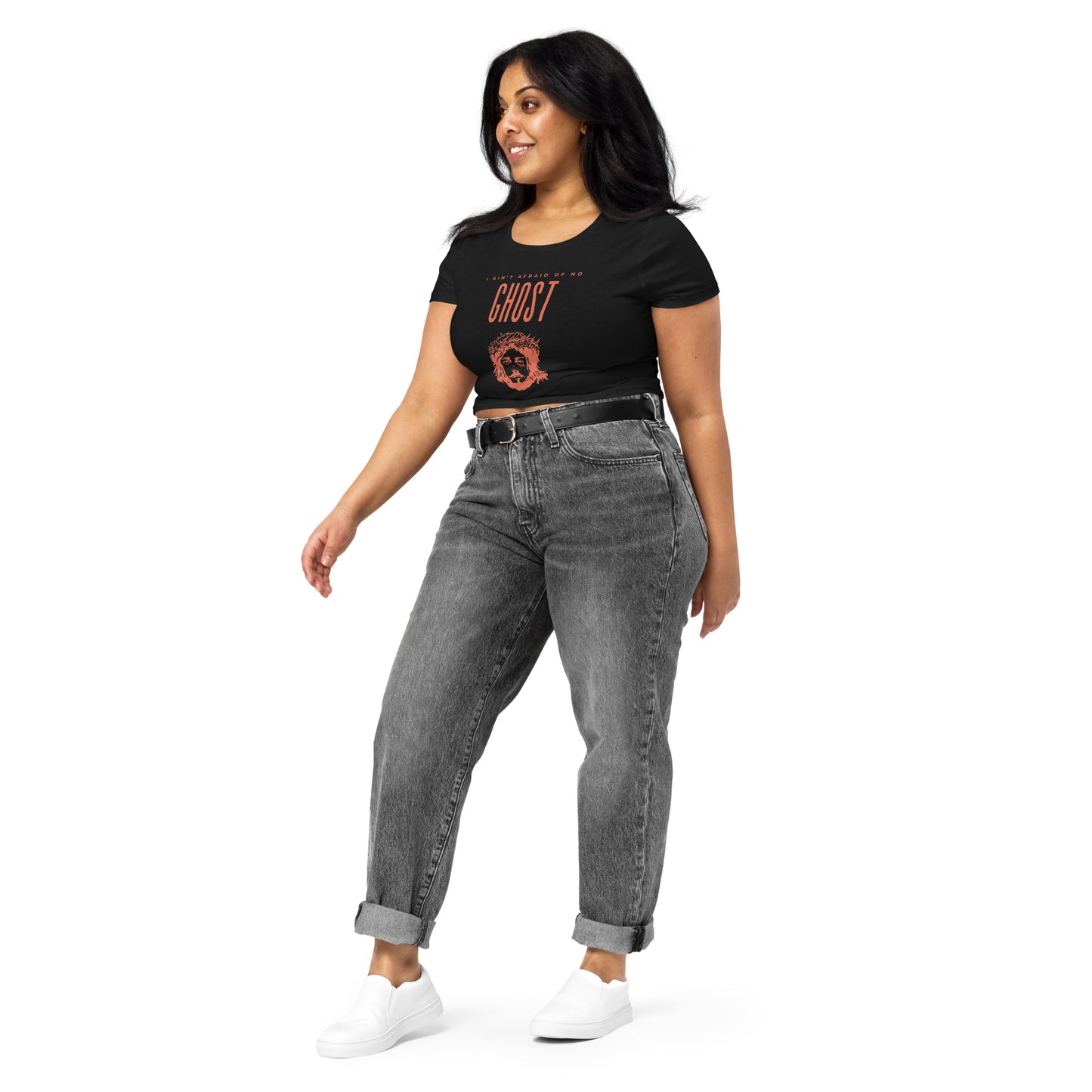 I Ain't Afraid of No Ghost v3 - Crop Tee
