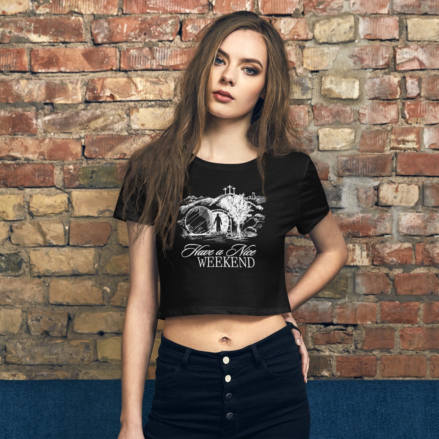 Have a Nice Weekend - Crop Tee