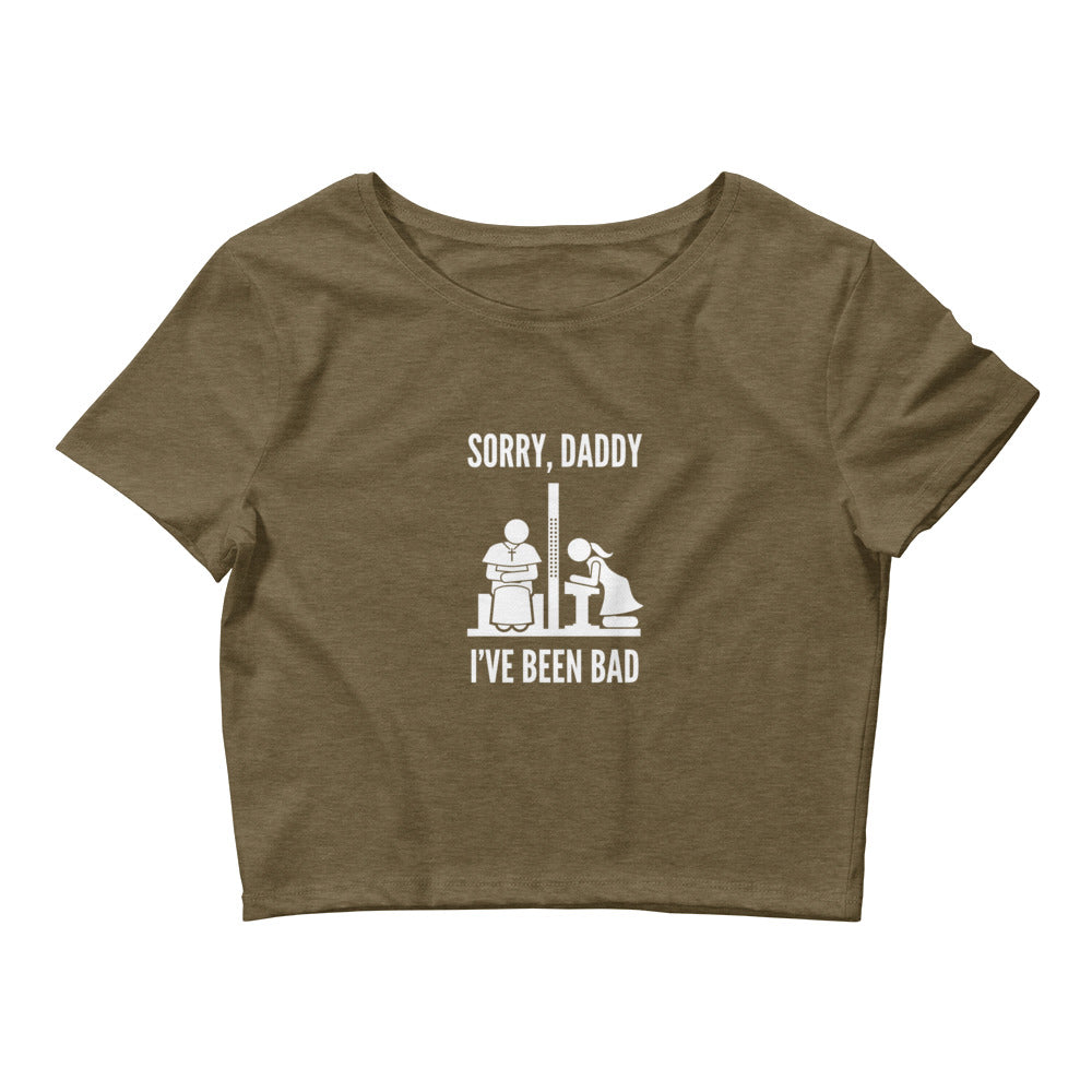 Sorry, Daddy (Pony Tail) - Crop Tee
