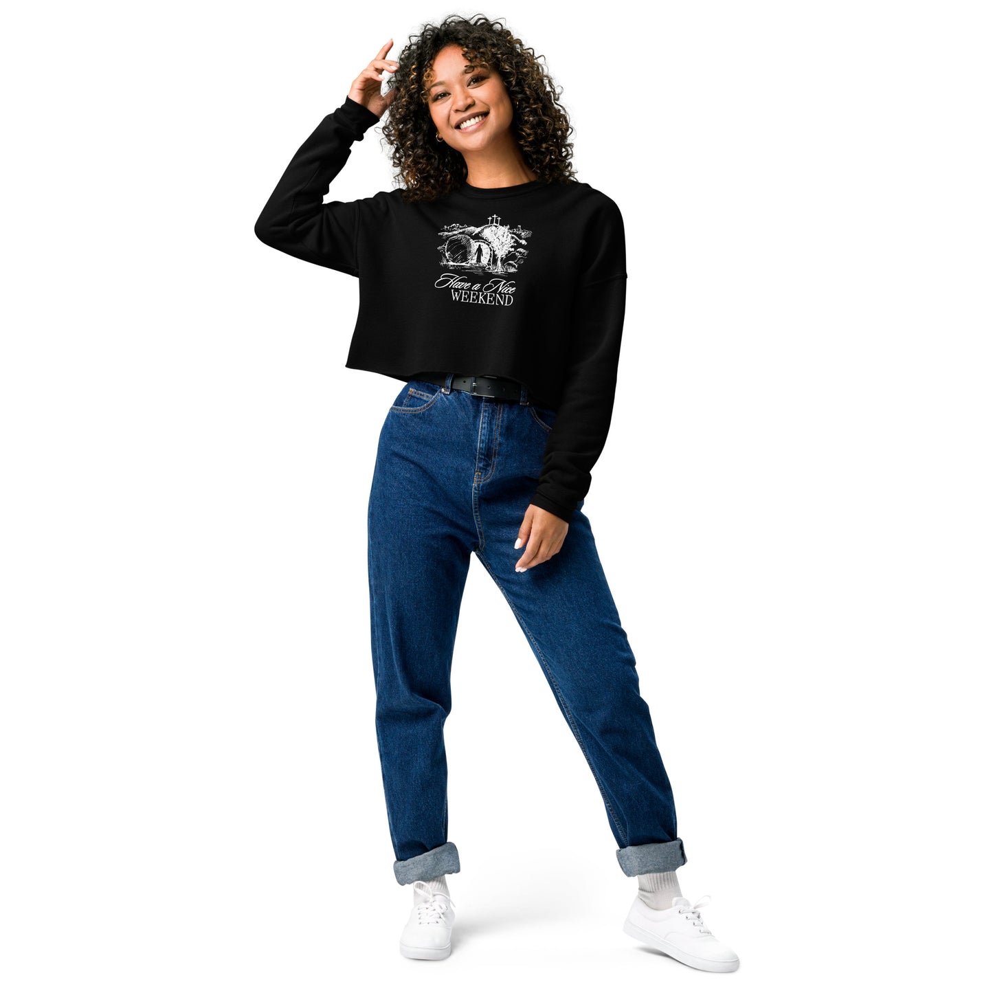 Have a Nice Weekend - Crop Sweatshirt