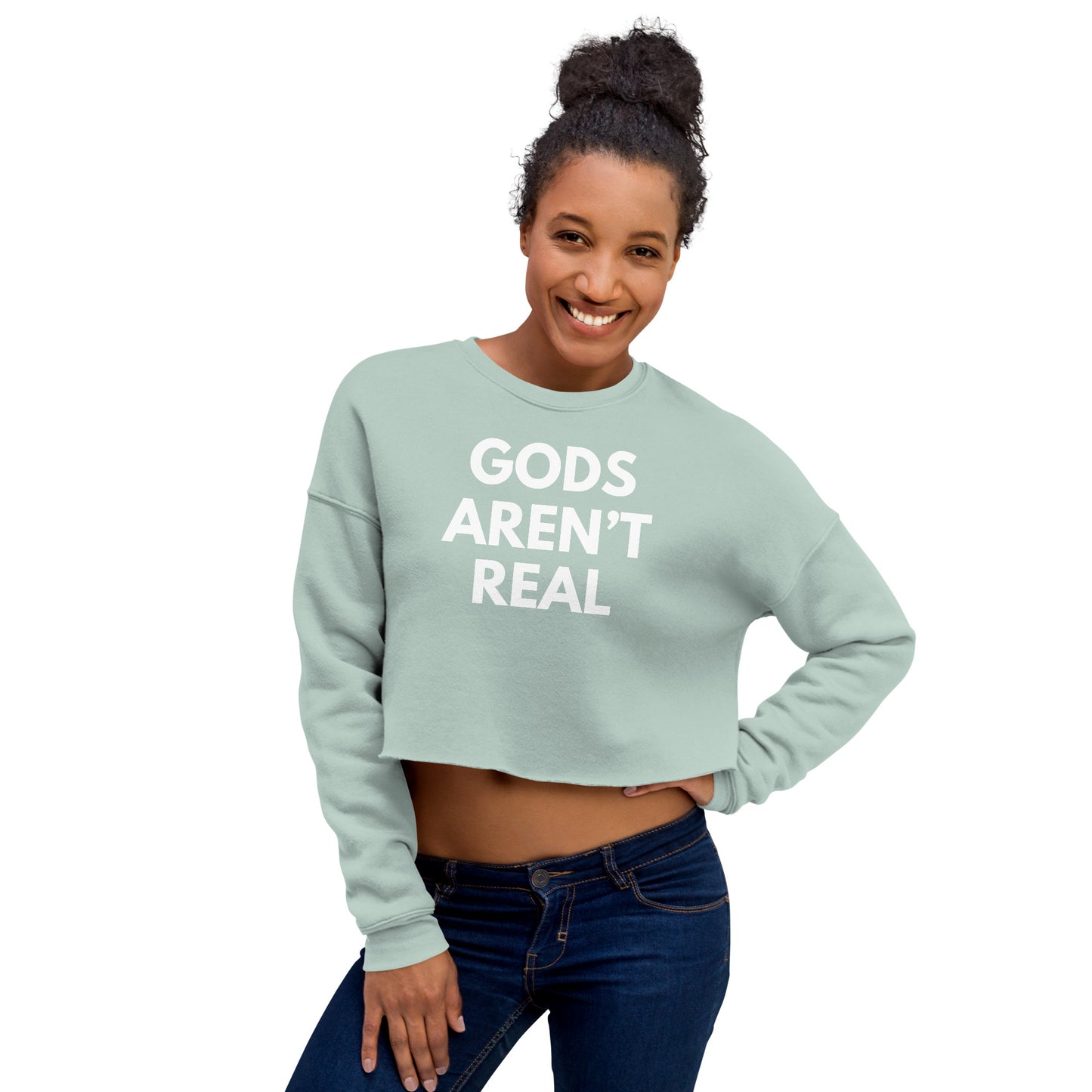 Gods Aren't Real - Crop Sweatshirt