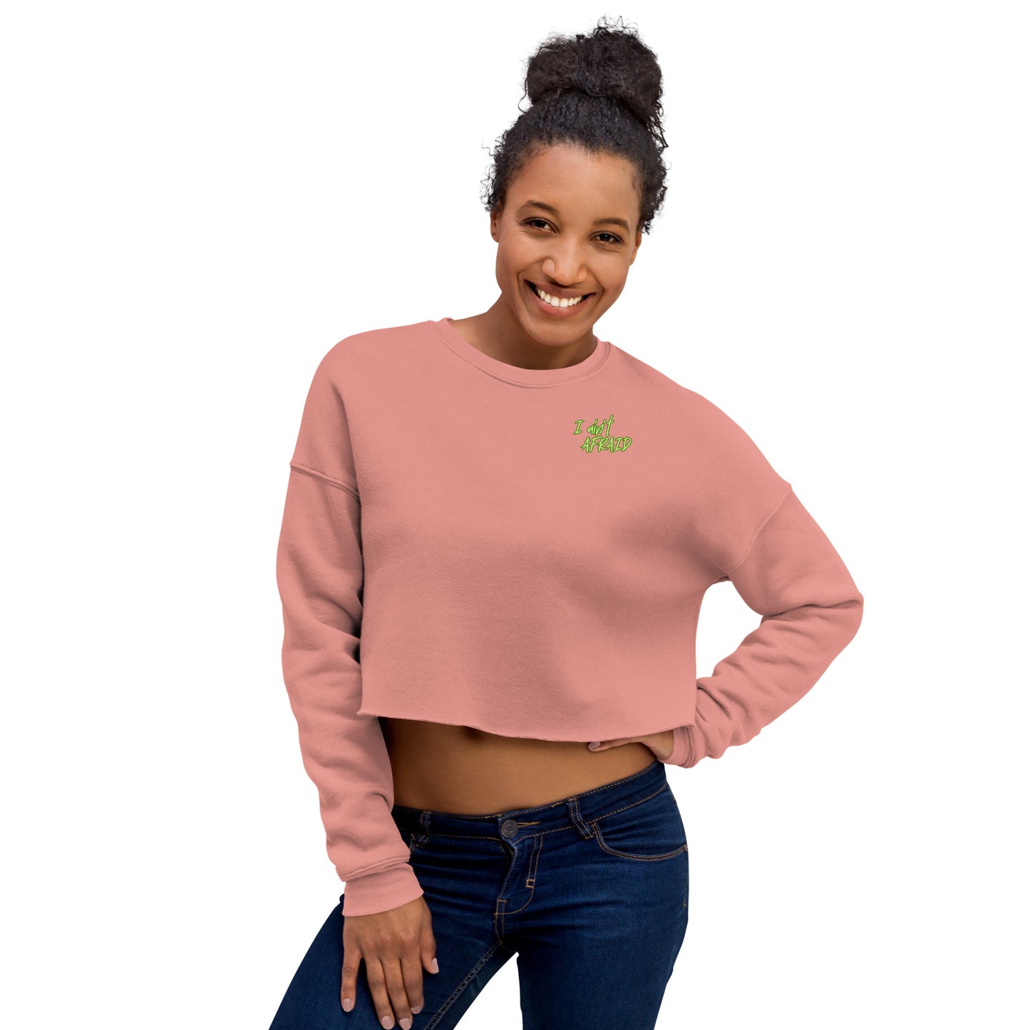 I Ain't Afraid of No Ghost - Crop Sweatshirt